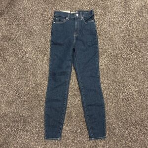 NWT Everlane Way High Skinny Jeans - Navy Blue Dark Wash